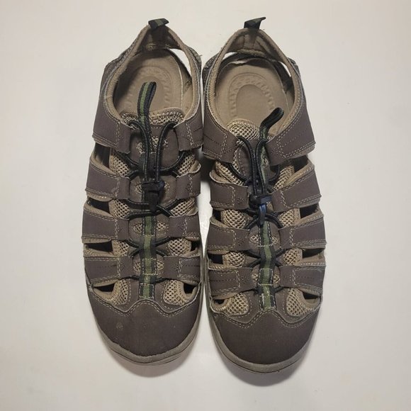 Free Shipping! Bass Stingray Brown Water Hiking Shoes Mens Sz. 13 M - Picture 2 of 13